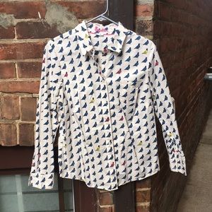 Boden pigeon shirt button up large uk16r us12